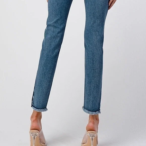 NWT Grace Jeans Classic 2 Tones Washu Mid Rise Skinny Jean - Picture 4 of 13